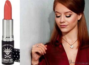 burgundy dress lipstick